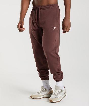 Gymshark Essential Oversized Muške Jogger Hlače Roze Smeđe | HR 2991BEX